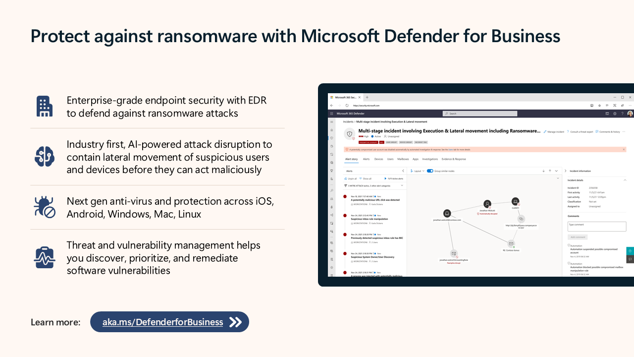 Ransomware Protection with Microsoft Defender