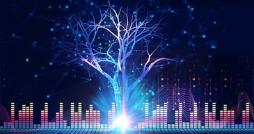 Digital Transformation Tree Blue