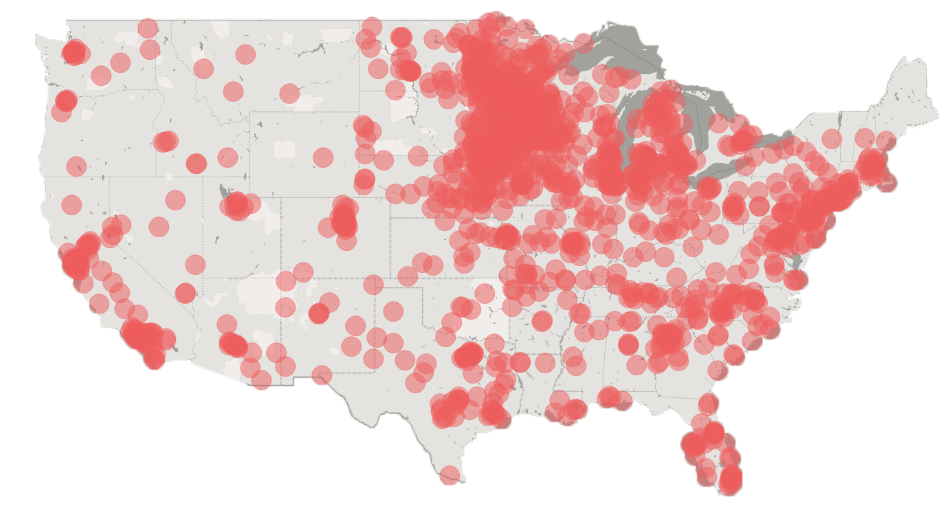 Loffler Devices - US Map