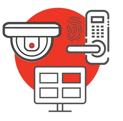 Cloud Security Systems Icons