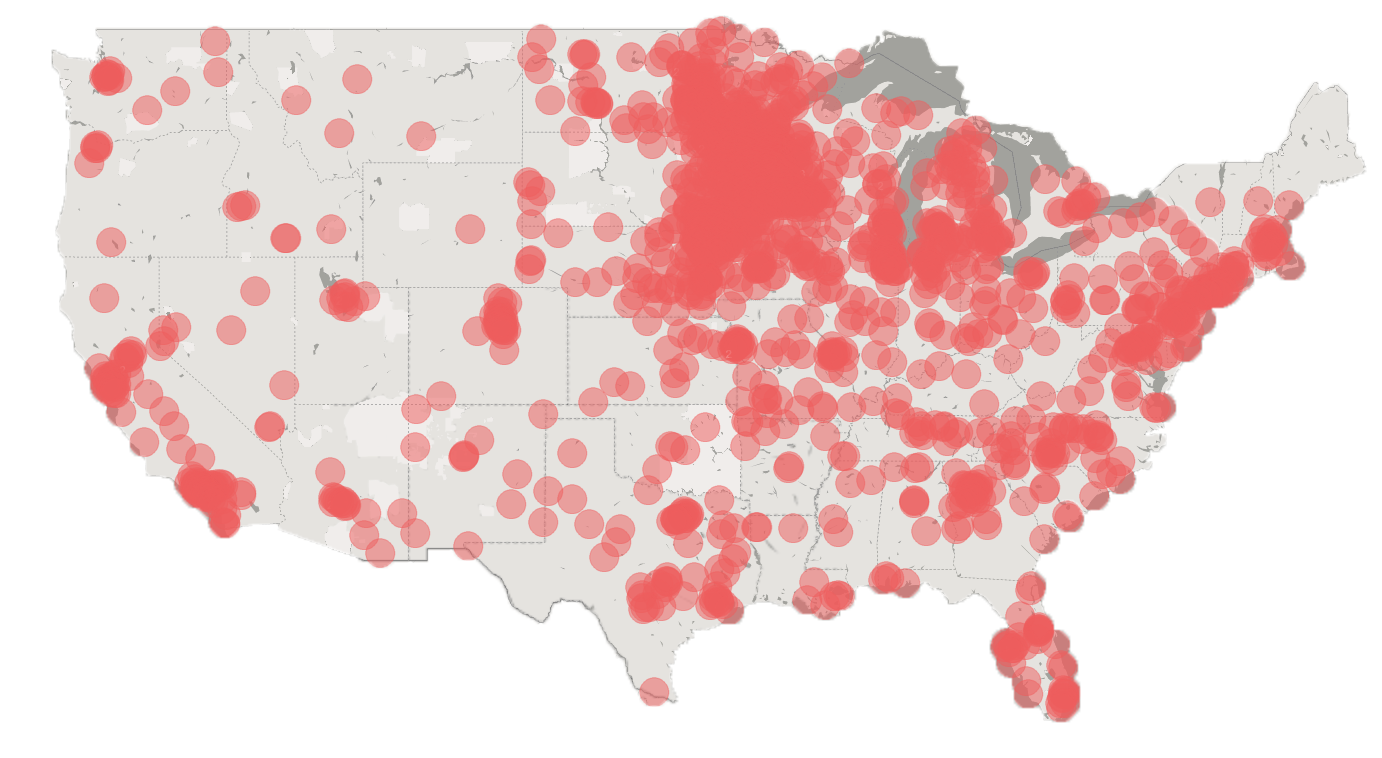 Loffler Devices - US Map